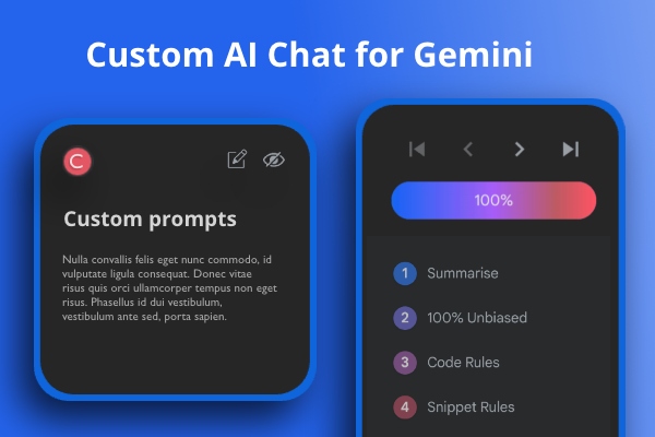 Minigem Extension Screenshot